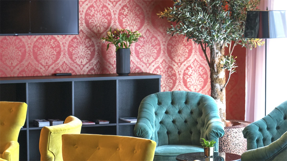 Sittegruppe i lobby på Thon Hotel Orion i Bergen Sentrum